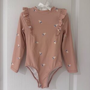 Miles the Label Little Girl's Popsicles Long-Sleeve One-Piece Swimsuit Size 2